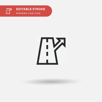 Exit Simple vector icon. Illustration symbol design template for