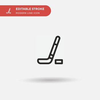 Hockey Simple vector icon. Illustration symbol design template f