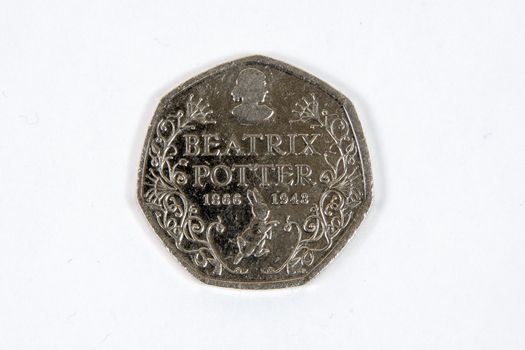 Limited release Beatrix Potter fifty pence coin