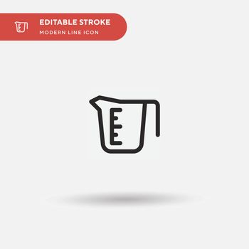 Cup Simple vector icon. Illustration symbol design template for 