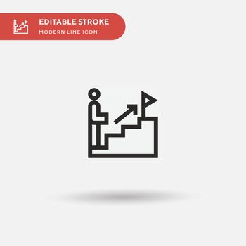 Goal Simple vector icon. Illustration symbol design template for