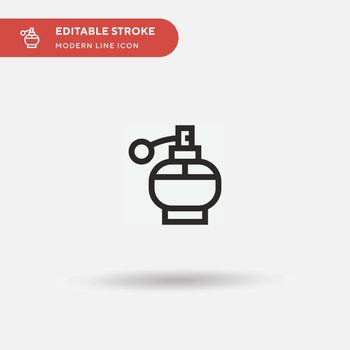 Perfume Simple vector icon. Illustration symbol design template 