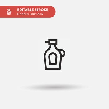 Syrup Simple vector icon. Illustration symbol design template fo