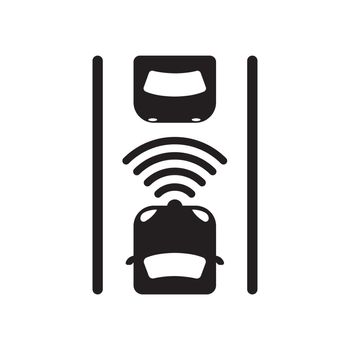 autonomous car / self-driving car icon