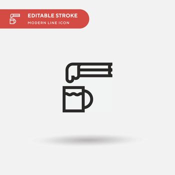 Churros Simple vector icon. Illustration symbol design template 