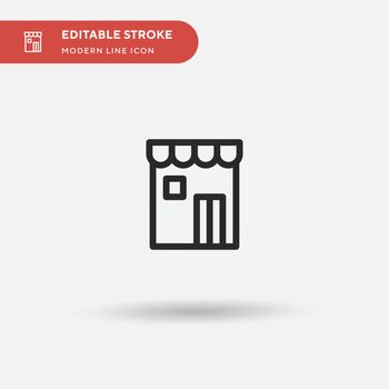 Cafe Simple vector icon. Illustration symbol design template for