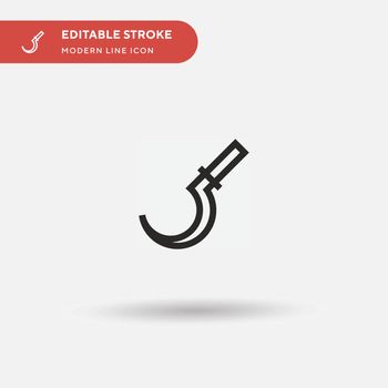 Sickle Simple vector icon. Illustration symbol design template f