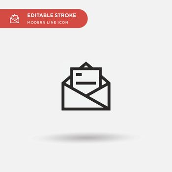Email Simple vector icon. Illustration symbol design template fo