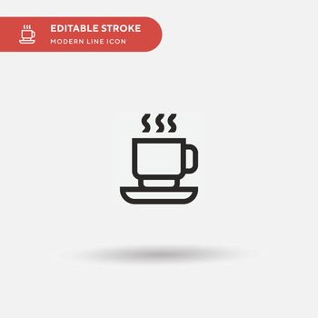 Coffee Mug Simple vector icon. Illustration symbol design templa