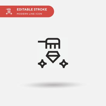 Cleaning Simple vector icon. Illustration symbol design template