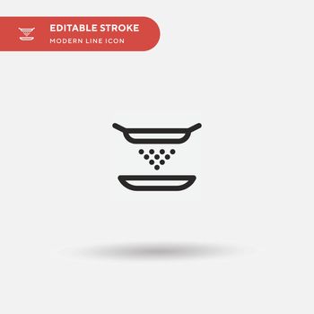 Sifted Simple vector icon. Illustration symbol design template f