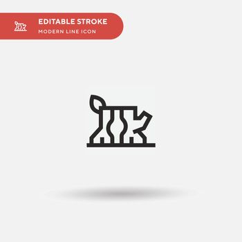 Log Simple vector icon. Illustration symbol design template for 