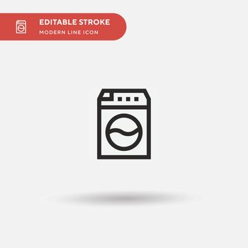 Washing Machine Simple vector icon. Illustration symbol design t