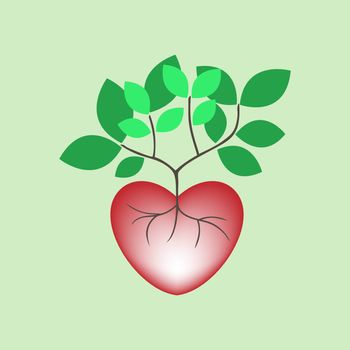Growing Tree Heart