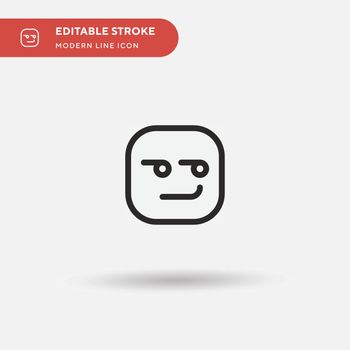 Cynical Simple vector icon. Illustration symbol design template 
