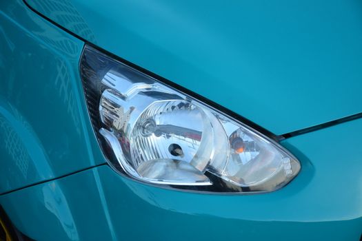 Mitsubishi mirage headlight at Bumper to Bumper car show in Pasa