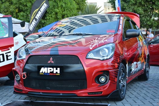 Mitsubishi mirage at Bumper to Bumper car show in Pasay, Philipp