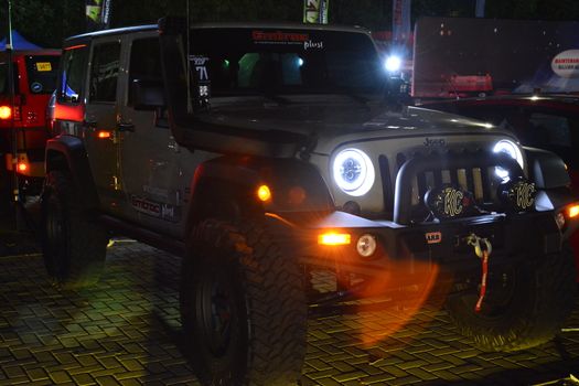 Jeep wrangler at Bumper to Bumper car show in Pasay, Philippines