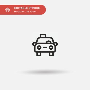 Taxi Simple vector icon. Illustration symbol design template for