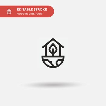 Greenhouse Simple vector icon. Illustration symbol design templa