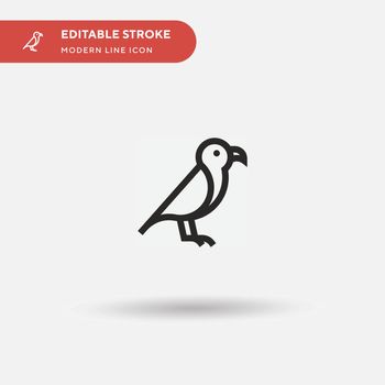 Animal Simple vector icon. Illustration symbol design template for web mobile UI element. Perfect color modern pictogram on editable stroke. Animal icons for your business project