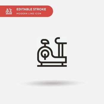Stationary Bike Simple vector icon. Illustration symbol design t