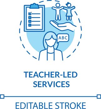 Preschool teacher concept icon