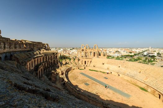El Jem amphitheater in Tunisia