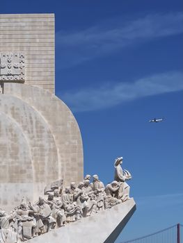 monument to the discoveries named Padrao dos Descobrimentos in Lisbon near Belem
