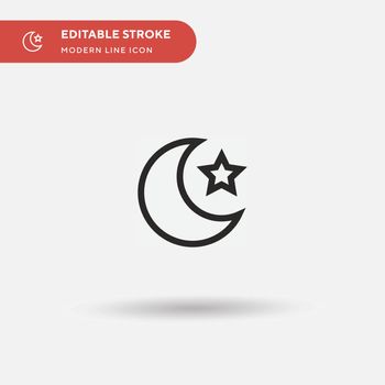 Islam Simple vector icon. Illustration symbol design template fo