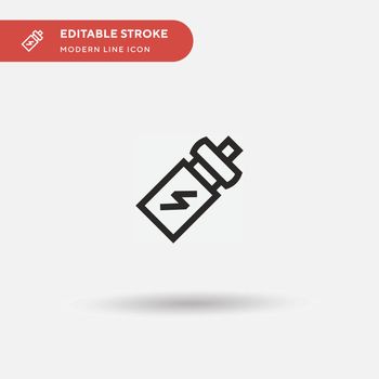 Energy Drink Simple vector icon. Illustration symbol design template for web mobile UI element. Perfect color modern pictogram on editable stroke. Energy Drink icons for your business project