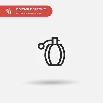 Perfume Simple vector icon. Illustration symbol design template 