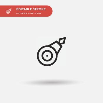 Blade Simple vector icon. Illustration symbol design template fo