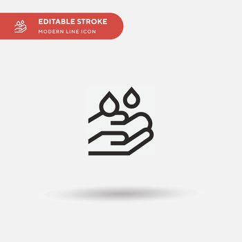 Hygiene Simple vector icon. Illustration symbol design template 