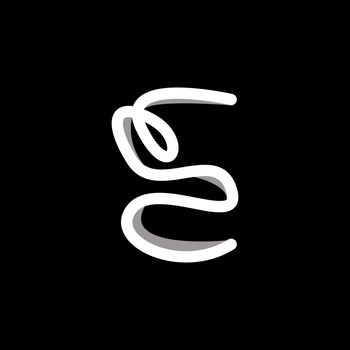 unique logo design. expensive logo. letter e logo design. flat letter logo