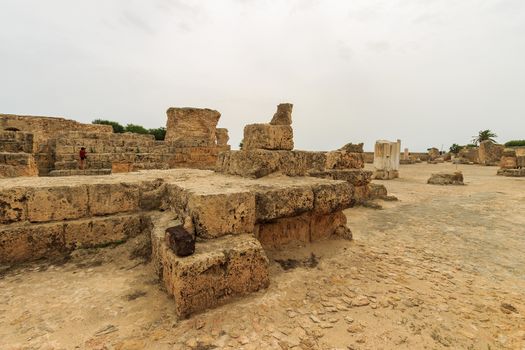 Ancient ruins of baths at tunisia, Carthage