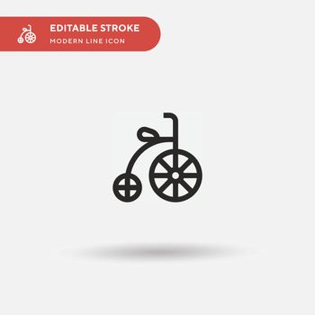 Bicycle Simple vector icon. Illustration symbol design template 