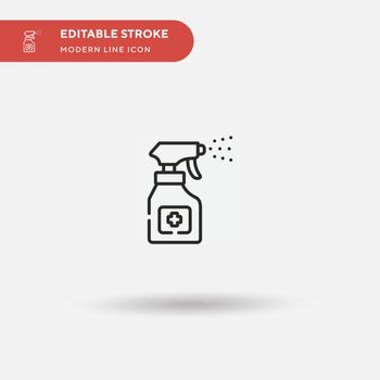 Desinfectant Simple vector icon. Illustration symbol design temp