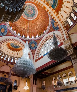 Al Amine Mosque cupola from inside, Beirut, Lebanon
