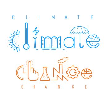 Climate Change Typograph
