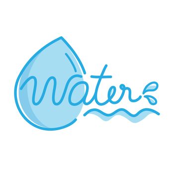 Water Drop Typographic