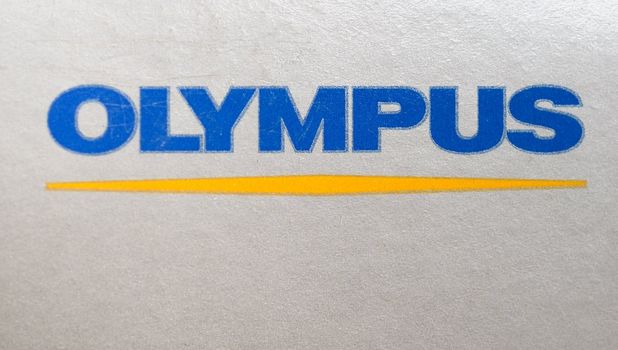 TOKYO - AUG 2019: Olympus sign