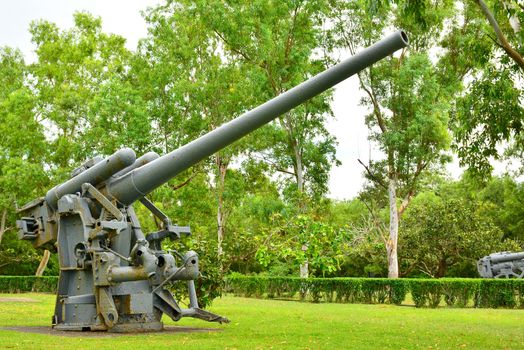 Japanese garden of peace anti aircraft display at Corregidor isl