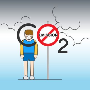 Stop Co2 Emission Boy