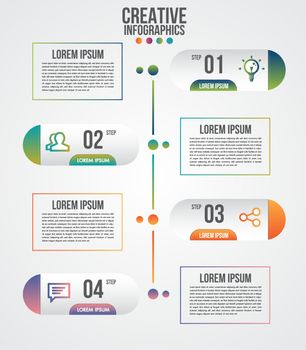 Infographic modern timeline design vector template for business 