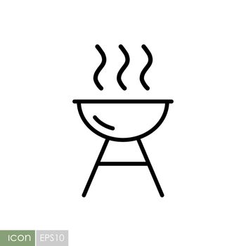 Grill BBQ cookout vector icon