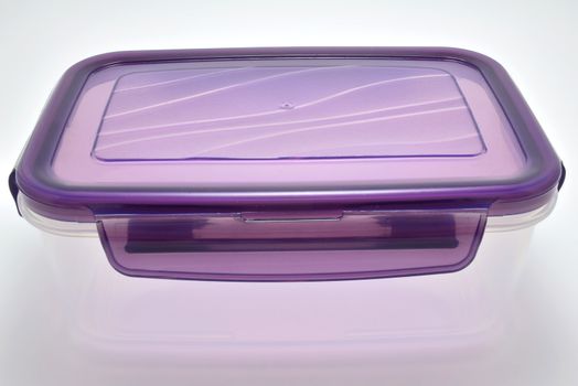 Transparent sturdy solid plastic food container