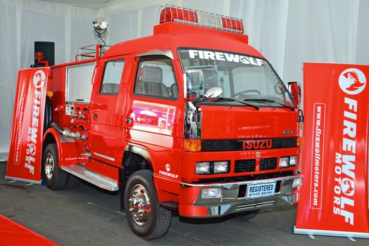 Isuzu firetruck at Manila International Auto Show in Pasay, Phil