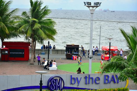 SM by the bay outdoor amusement park in Pasay, Philippines