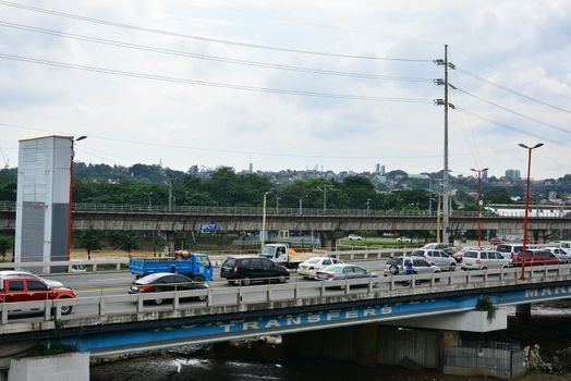 Marcos highway and bridge in Marikina, Philippines